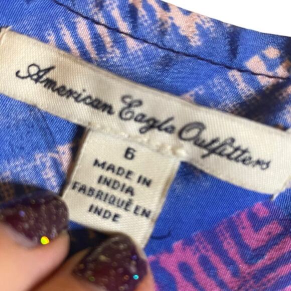 AMERICAN EAGLE spaghetti strap cut out back dress mini length - women's 6 EUC - Picture 9 of 10